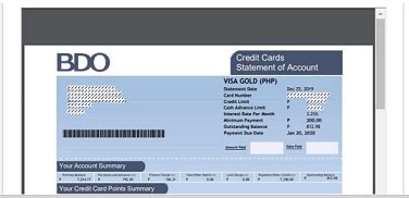 bdo soa|Receive your monthly Statement of Account online and help save  .